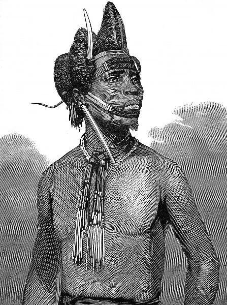 Zulu wars. Zulu dandies, showing the modes of wearing their