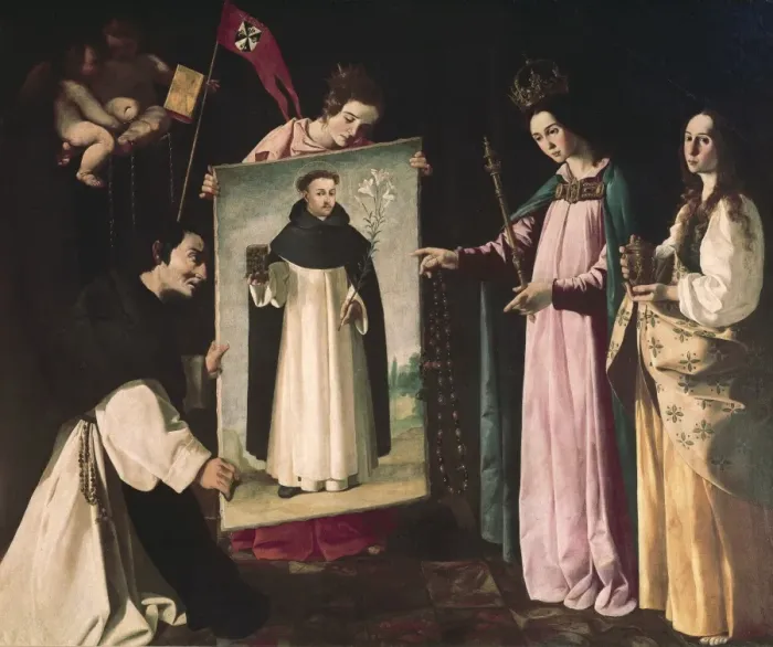 Framed Print : ZURBARAN, Francisco de (1598-1664). The Miraculous Framed Print : ZURBARAN, Francisco de (1598-1664). The Miraculous