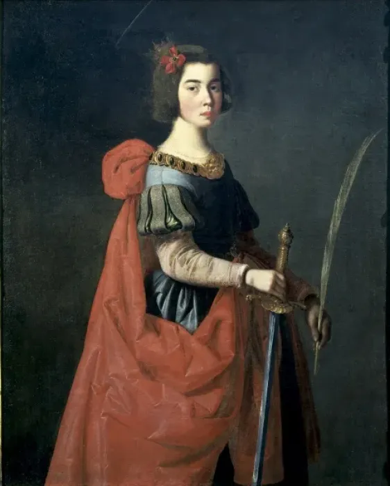 Framed Print : ZURBARAN, Francisco de (1598-1664). Saint Catherine Framed Print : ZURBARAN, Francisco de (1598-1664). Saint Catherine