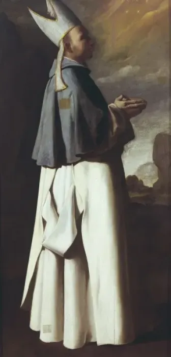 Framed Print : ZURBARAN, Francisco de (1598-1664). Saint Hugh Framed Print : ZURBARAN, Francisco de (1598-1664). Saint Hugh