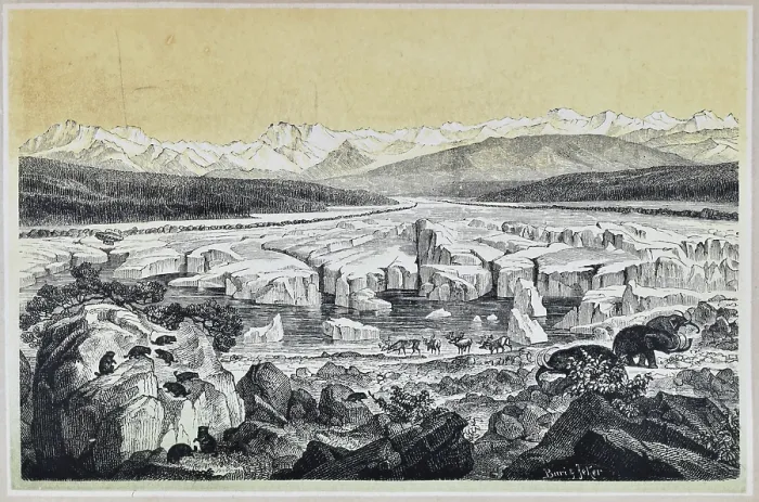 Framed Print : Zurich at the Glacial Period Framed Print : Zurich at the Glacial Period