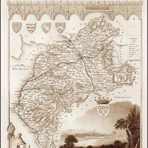 1840s Victorian Map of Cumberland