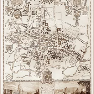 1840s Victorian Map of Oxford