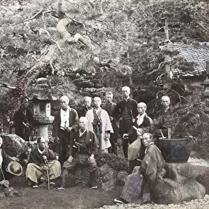 1860s Japan - portrait of a group of northern Officers Felice or Felix Beato