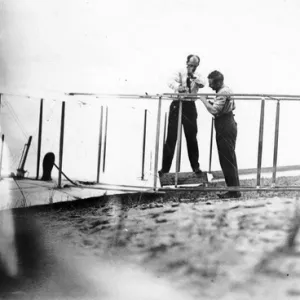 The 1911 Wright glider being assembled