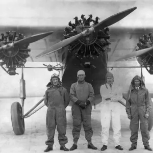 The 1930 transatlantic crew