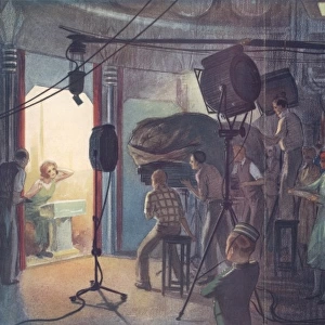 A 1930s British film studio by Alfred Bestall