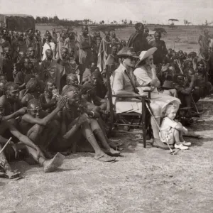 1940s East Africa Kenya Msai tribe warriors