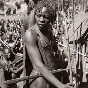 1940s East Africa Kenya Msai tribe warriors