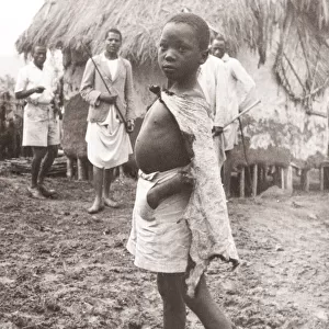 1940s East Africa - Uganda Bahima cattle herder boy