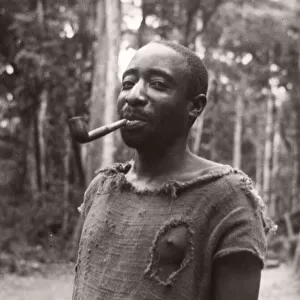 1940s East Africa Uganda Budongo forest woodsman