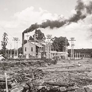 1940s East Africa - wood burning power Kenya