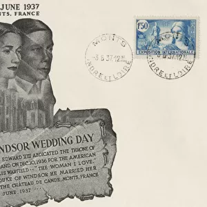 1st day Cover - Wedding of Duke of Windsor to Wallis Simpson