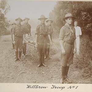1st Hillbrow Scout Troop, with stretcher