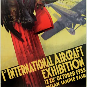 1st International Aircraft Exhibition Poster