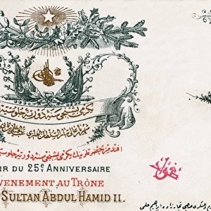 25th Anniversary of ascension as Sultan of Abdul Hamid II