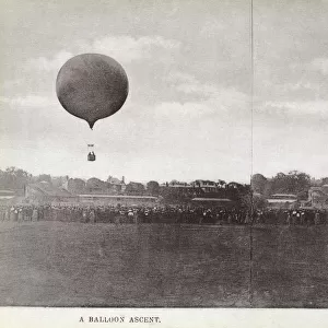 3D Stereoscopic Image, Titled A Balloon Ascent