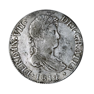 8 reales silver coin from Ferdinand VIIs reign