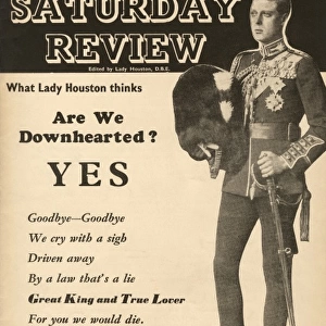 Abdication crisis: front cover of the Saturday Review