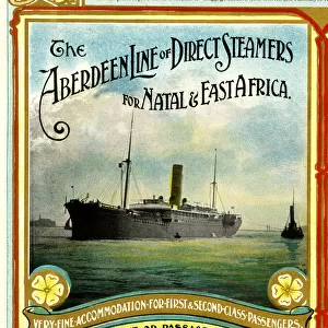 Aberdeen Line of Direct Steamers for Natal & East Africa