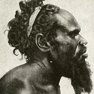 Aboriginal Warramunga man, Northern Territory, Australia