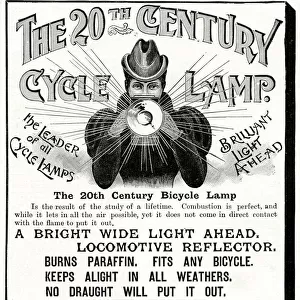 Advert for The 20th Century Cycle Lamp 1897