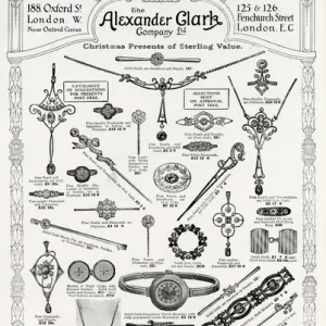 Advert for Alexander Clark, jewellery 1912