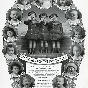Advert for Allenburys foods 1913
