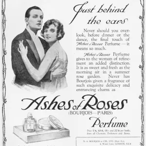 Advert for Ashes of Roses Perfume, 1925