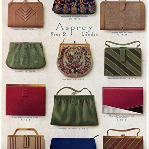 Advert for Asprey clutch bags 1928