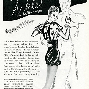 Advert for Ballito pure silk stockings 1938