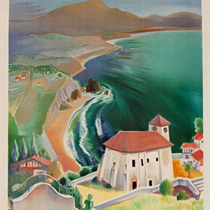 Advertisement for the Basque coast, France