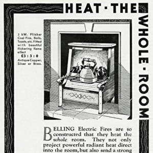 Advert for Belling eletctric fires