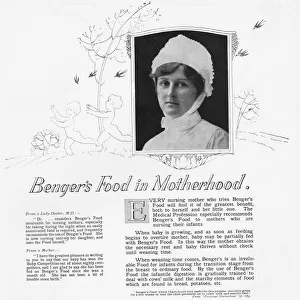 Advert for Bengers food for nursing mothers, 1925