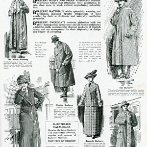 Advert for Burberry smart topcoat 1913