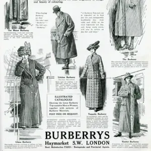 Advert for Burberry smart topcoat 1913