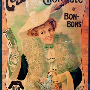 Advertisement for Caillers chocolate and bonbons
