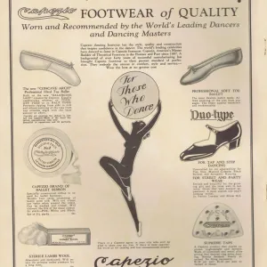 Advert for Capezio dancing shoes, 1927