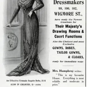 Advert for Charles Lee & Son dressmakers 1909