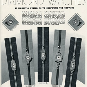 Advert for Ciro diamond watches 1936