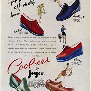 Advert for Cool-ees by Joyce California shoes 1941