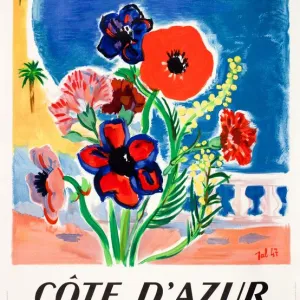 Advertisement for Cote d Azur, South of France