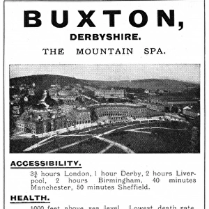 Advertisement for the Crescent Hotel, Buxton