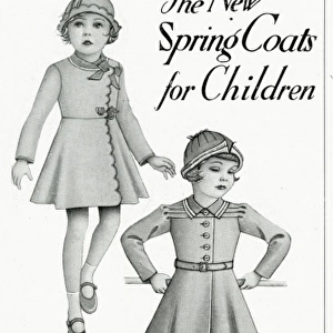 Advert for Debenham & Freebody childrens spring coats 1937