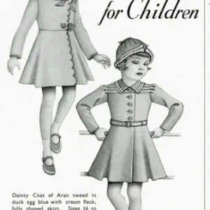 Advert for Debenham & Freebody childrens spring coats 1937