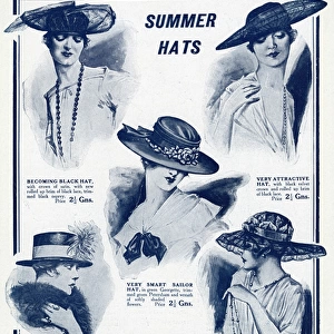 Advert for Debenham & Freebody hats 1917