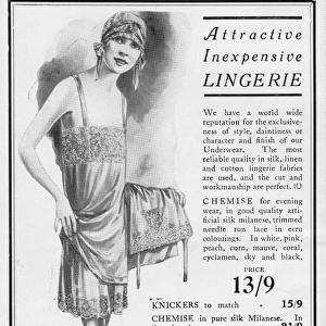 Advert for Debenham & Freebody Lingerie, 1926