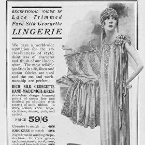 Advert for Debenham & Freebody Lingerie, 1927