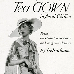 Advert for Debenham & Freebody tea gown 1933