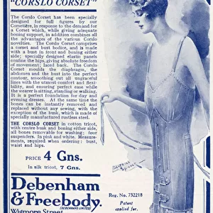 Advert for Debenham & Freebody womens lingerie 1927